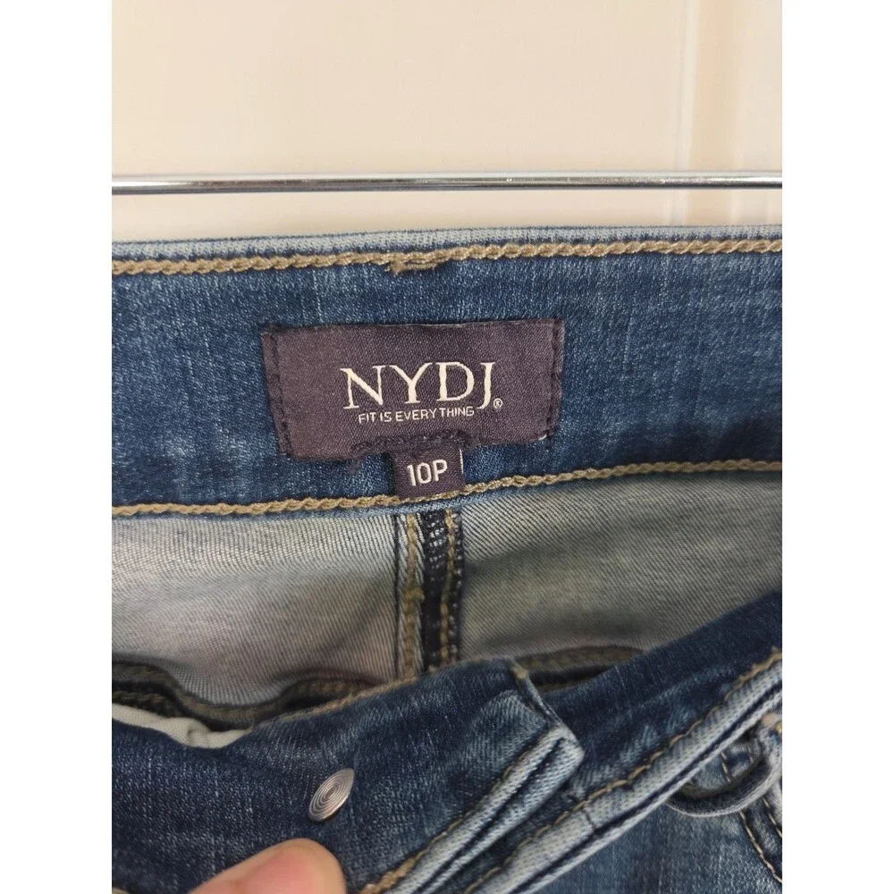 NYDJ Marilyn Straight Ankle Jeans Size 10P Petite High-Rise